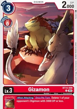 Gizamon (BT14-008) - Blast Ace