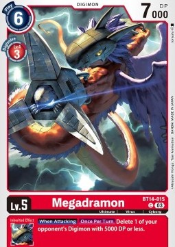 Megadramon (BT14-015) - Blast Ace