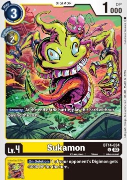 Sukamon (BT14-034) - Blast Ace