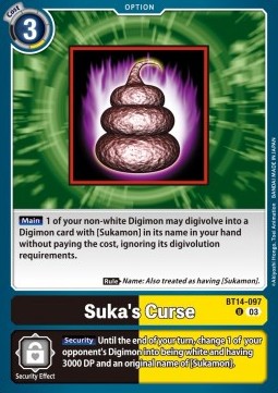 Suka's Curse (BT14-097) - Blast Ace
