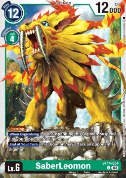 SaberLeomon (BT14-054) - Blast Ace