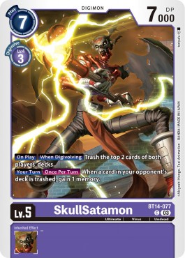 SkullSatamon (BT14-077) - Blast Ace