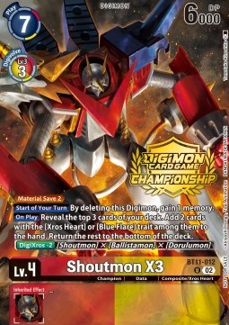 Shoutmon X3 (BT11-012) - Championship 2023 Promos