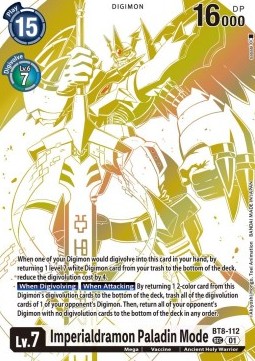 Imperialdramon Paladin Mode (BT8-112) - Blast Ace