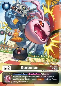 Koromon (BT11-005) - Championship 2023 Promos