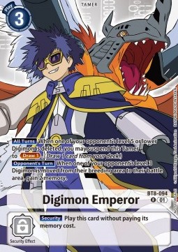 Digimon Emperor (BT8-094) - Tamer Party Event Promos