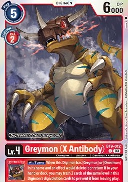 Greymon (X Antibody) (BT9-012) - Promos: Blast Ace
