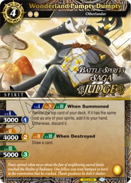 Wonderland Pumpty Dumpty - Judge Promos