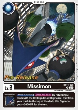 Missimon (BT14-005) (V.1) - Promos: Blast Ace