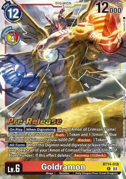 Goldramon (BT14-018) - Promos: Blast Ace