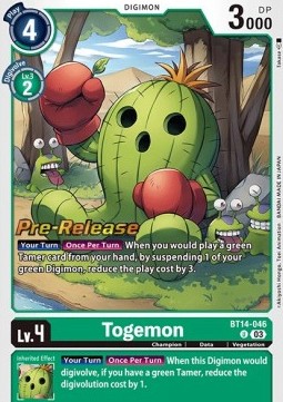 Togemon (BT14-046) - Promos: Blast Ace