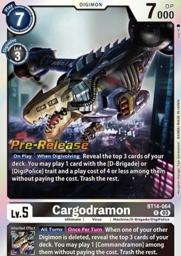 Cargodramon (BT14-064) - Promos: Blast Ace