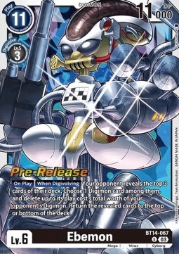Ebemon (BT14-067) - Promos: Blast Ace