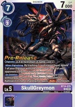 SkullGreymon (BT14-076) - Promos: Blast Ace