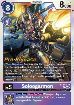 Soloogarmon (BT14-079) - Promos: Blast Ace