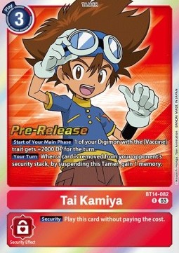 Tai Kamiya (BT14-082) - Promos: Blast Ace