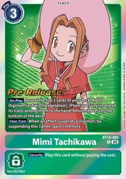 Mimi Tachikawa (BT14-085) - Promos: Blast Ace