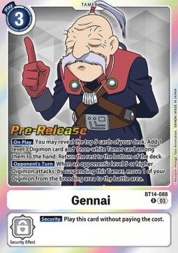 Gennai (BT14-088) - Promos: Blast Ace