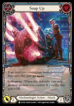 Soup Up (Blue) (Extended Art Rainbow Foil) - LGS Promos