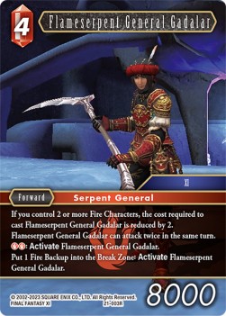 Flameserpent General Gadalar (21-003) - Beyond Destiny
