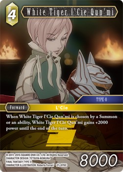 White Tiger l'Cie Qun'mi (21-076) (V.1) - Beyond Destiny
