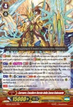 Golden Knight of Gleaming Fang, Garmore [G Format] (V.1 - Triple Rare) - Collezione del Combattente Vol.2
