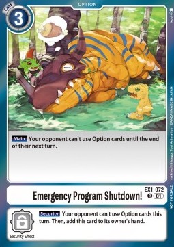 Emergency Program Shutdown! (EX1-072) - Blast Ace