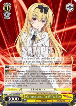 Composure of a Wife, Yue (V.1 - Rare) - Arifureta: From Commonplace to World’s Strongest