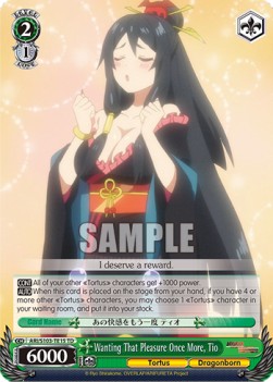 Wanting That Pleasure Once More, Tio (V.1 - Trial Deck) - Arifureta: From Commonplace to World’s Strongest