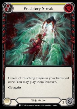 Predatory Streak (Yellow) (Regular) - Round the Table: TCC x LSS
