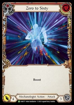 Zero to Sixty (Red) (Rainbow Foil) - FAB Promos
