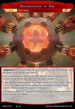 Solaristation of Fire // Avatar of Fire Solarisites - Judgment of the Rogue Planet