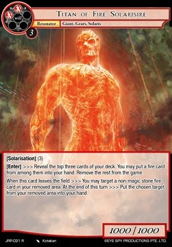 Titan of Fire Solarisire - Judgment of the Rogue Planet