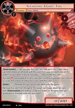 Solarisire Gears: Fire - Judgment of the Rogue Planet
