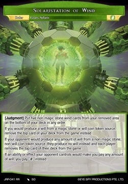 Solaristation of Wind // Avatar of Wind Solarisites - Judgment of the Rogue Planet