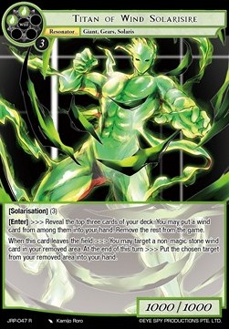 Titan of Wind Solarisire - Judgment of the Rogue Planet