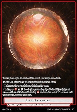 Fire Solarisite - Judgment of the Rogue Planet