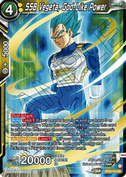 SSB Vegeta, God-Like Power (V.1 - Super Rare) - Perfect Combination