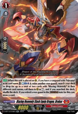 Blazing Heavenly Slash Equip Dragon, Drahas [D-Format] - Flight of Chakrabarthi