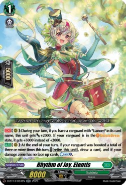 Rhythm of Joy, Elentis [D-Format] (V.1 - Double Rare) - Flight of Chakrabarthi
