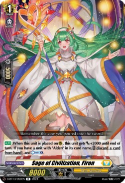 Sage of Civilization, Firon [D-Format] (V.1 - Rare) - Flight of Chakrabarthi