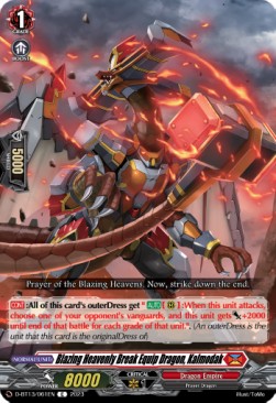 Blazing Heavenly Break Equip Dragon, Kalmodak [D-Format] - Flight of Chakrabarthi
