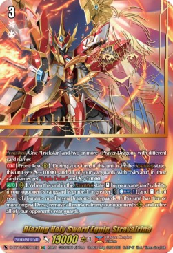 Blazing Holy Sword Equip, Stravairina [D-Format] (V.3 - Secret Rare) - Flight of Chakrabarthi