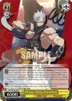 Chipp: Ninja President (V.1 - Rare) - Guilty Gear -Strive-