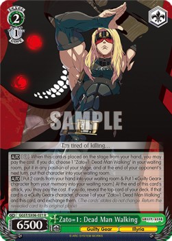 Zato=1: Dead Man Walking (V.1 - Rare) - Guilty Gear -Strive-