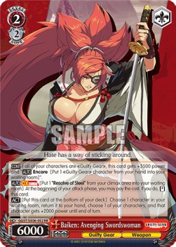 Baiken: Avenging Swordswoman (V.1 - Double Rare) - Guilty Gear -Strive-