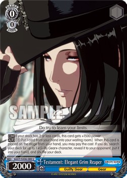 Testament: Elegant Grim Reaper (V.1 - Uncommon) - Guilty Gear -Strive-