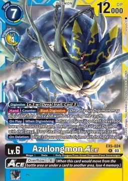 Azulongmon Ace (EX5-024) (V.1) - Animal Colosseum