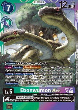 Ebonwumon Ace (EX5-041) (V.1) - Animal Colosseum