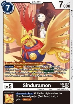 Sinduramon (EX5-050) - Animal Colosseum